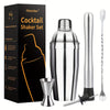Stainless Steel Cocktail Shaker with Accessories