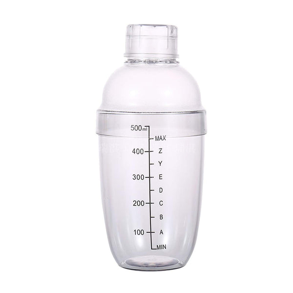 Plastic Cocktail Shaker With Scale And Filter 500ml