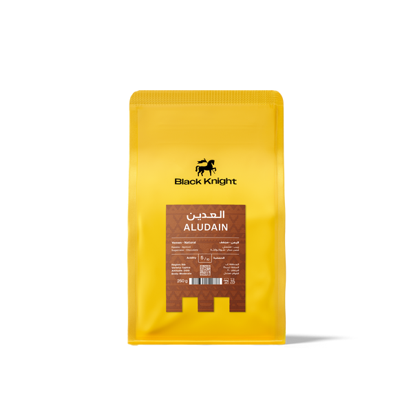 Coffee Beans BLACK KNIGHT العدين Yemen Aludain 250g
