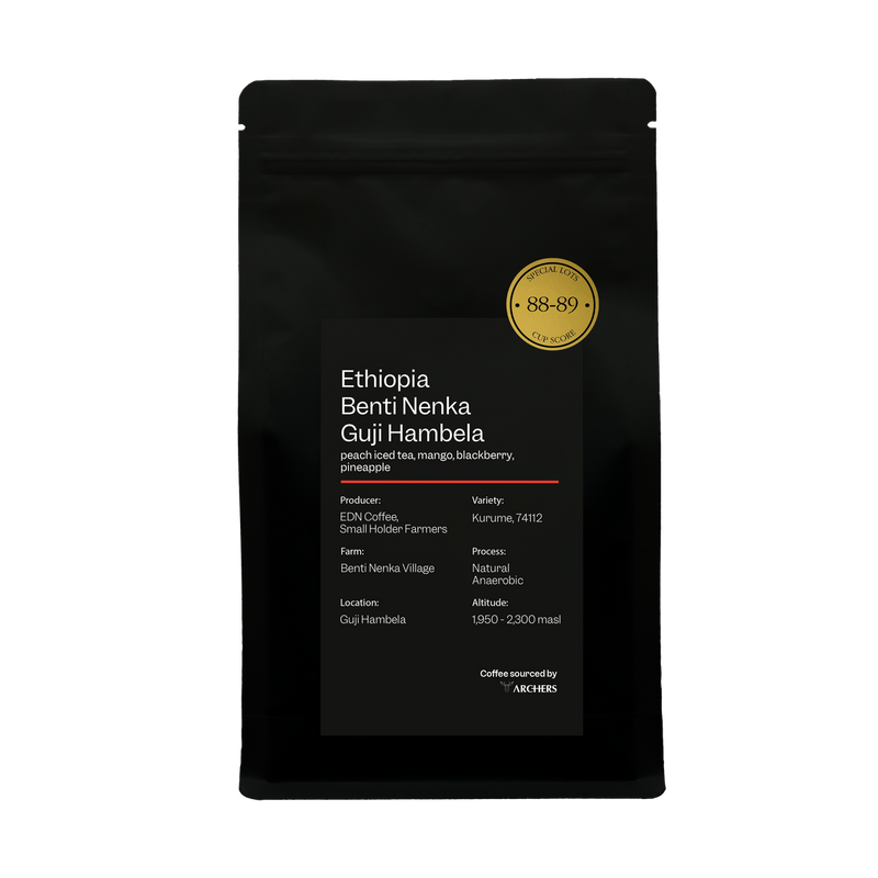 Coffee Beans ARCHERS Ethiopia - Benti Nenka Guji Hambela 250g