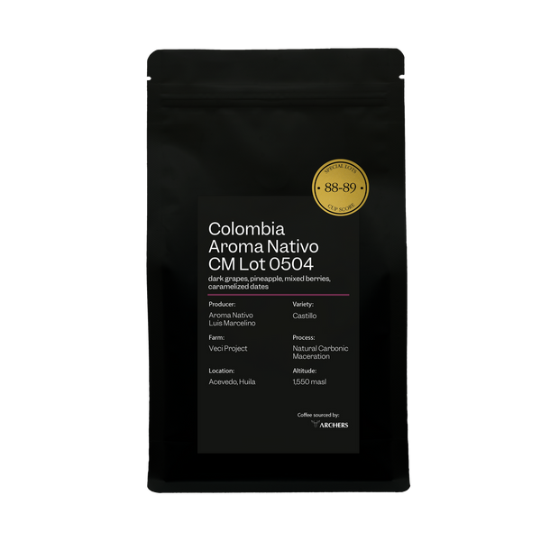 Coffee Beans ARCHERS Colombia Aroma Nativo CM Lot 0504 250g