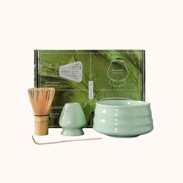 Japanese Matcha Set 4pcs light green