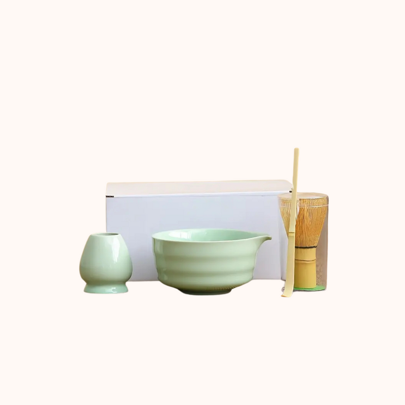 Japanese Matcha Set 4pcs light green