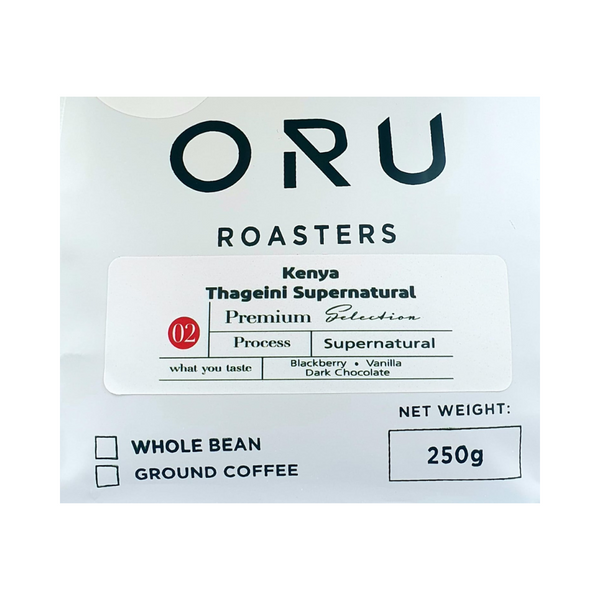 Coffee Beans ORU Kenya-Thageini Super Natural Filter 250g