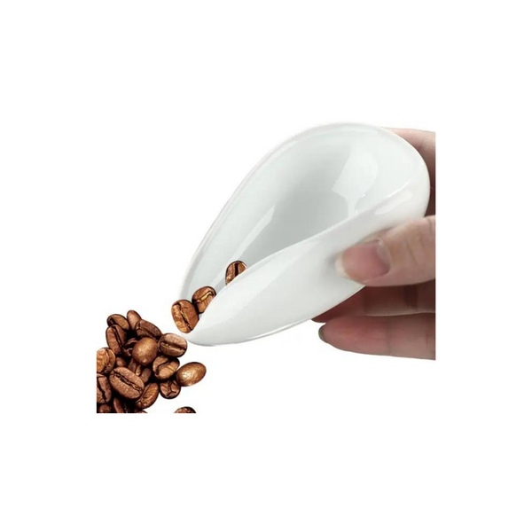 Ceramic Coffee Beans Tray White