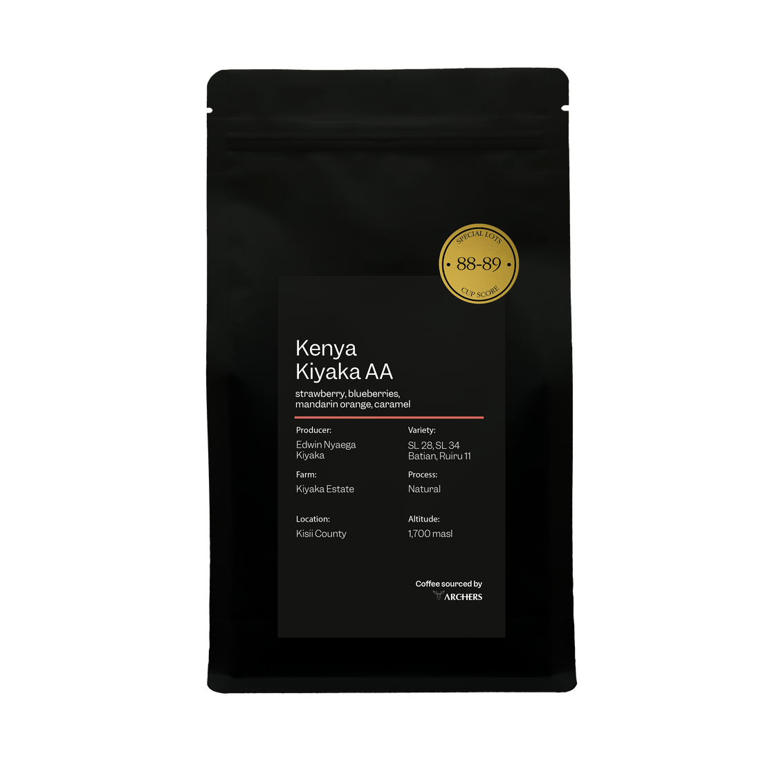 Coffee Beans ARCHERS Kenya Kiyaka Natural espresso 250g