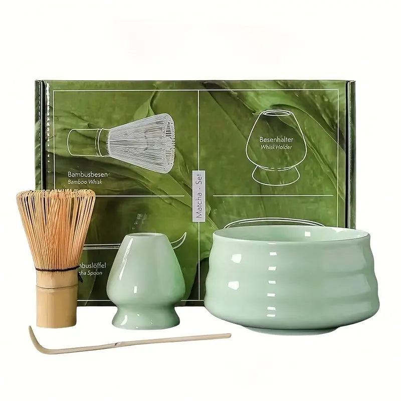 Japanese Matcha Set 4pcs light green