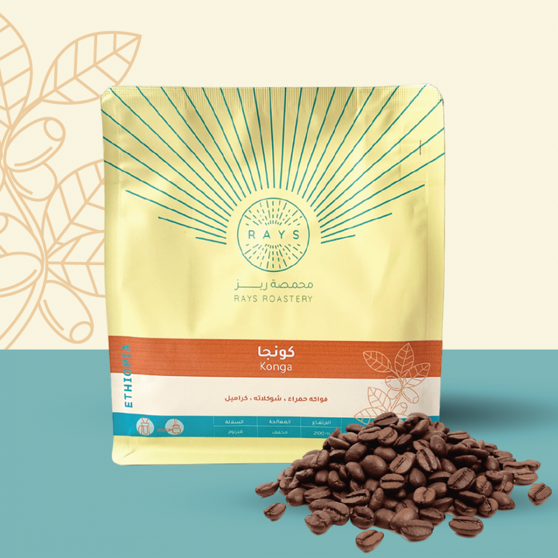 Coffee beans RAYS Dried Konga - Ethiopia 250g
