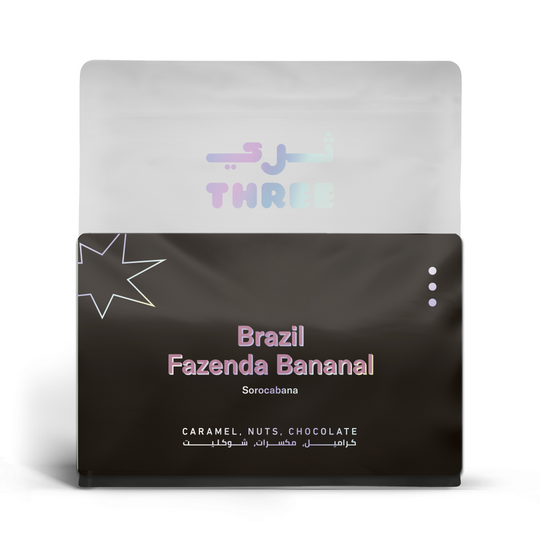 Coffee Beans THREE Brazil Fazenda Bananal Filter 250g