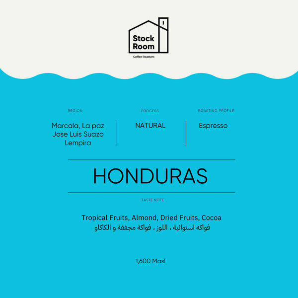 Coffee Beans STOCK ROOM Honduras Jose Luis Suazo Lempira Espresso 250g