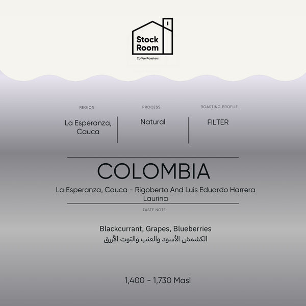 Coffee Beans STOCK ROOM Colombia La Esperanza Laurina Filter 250g