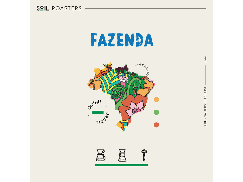 Coffee Beans Soil Fazenda Brazil 250g