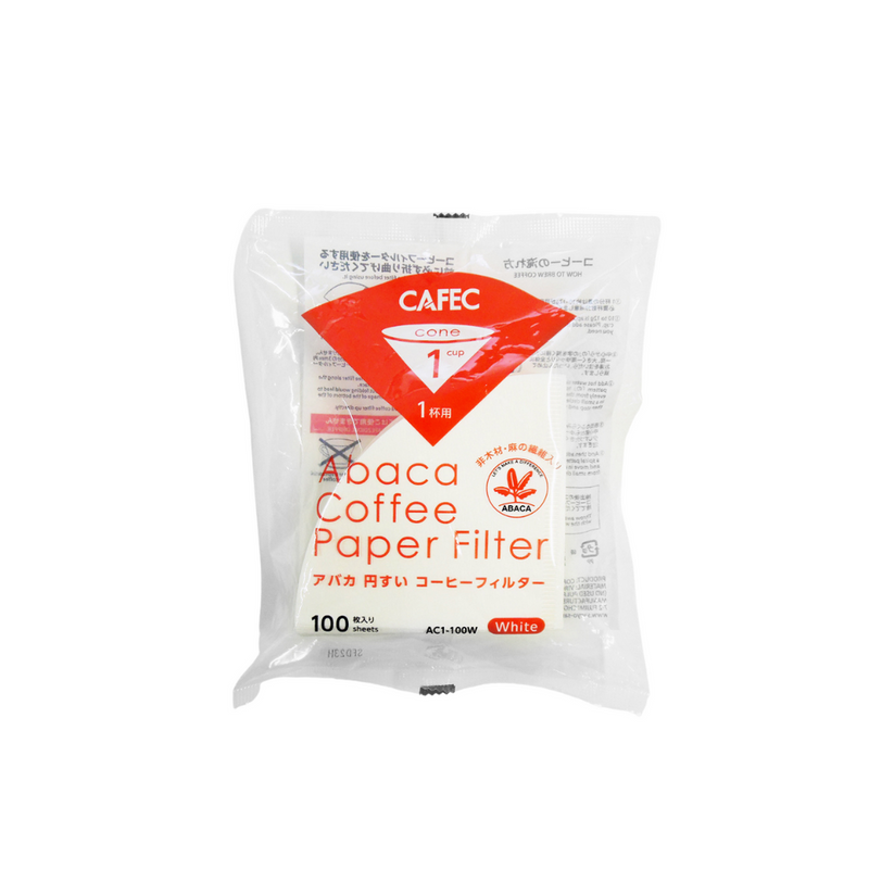 BREWING Cafec V60 Paper Filter 01 White 100pcs