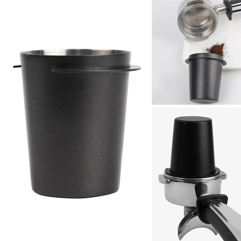 Dosing Cup Stainless Steel Black 58mm