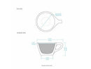 CUP notNeutral LINO Double Cappuccino Cup & Saucer Black 180ml
