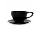 CUP notNeutral LINO Double Cappuccino Cup & Saucer Black 180ml
